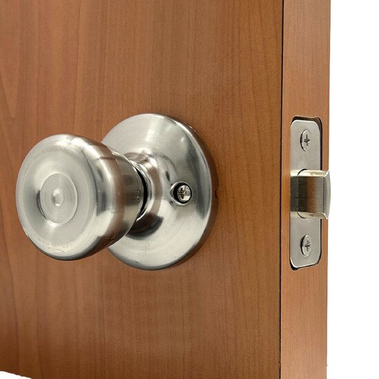 Satin Nickel Passage Door Knob | MFS Supply - 3/4 in Door